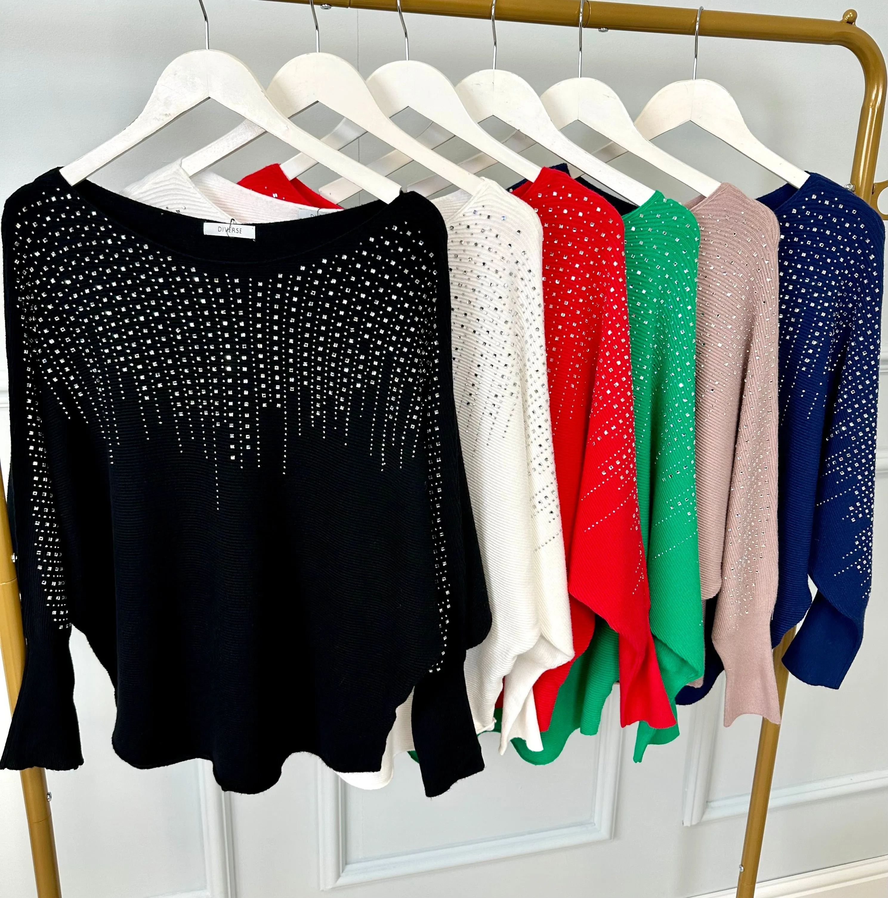 Twinkle Burst Sequin Jumper 8-16 Navy