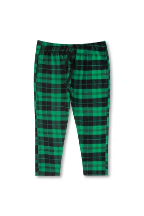 Unisex Flannel Green Trousers