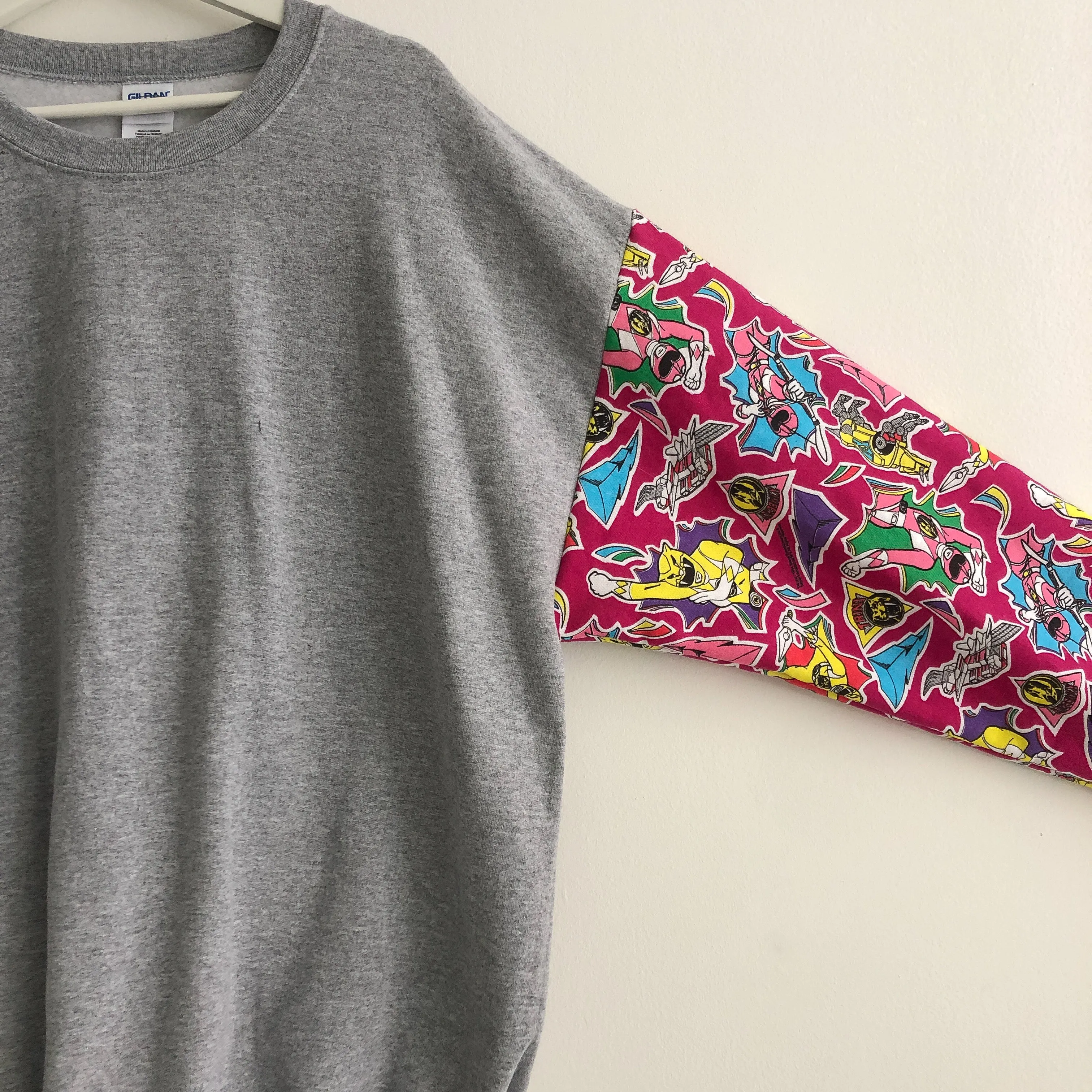 Upcycled Power Rangers Crewneck
