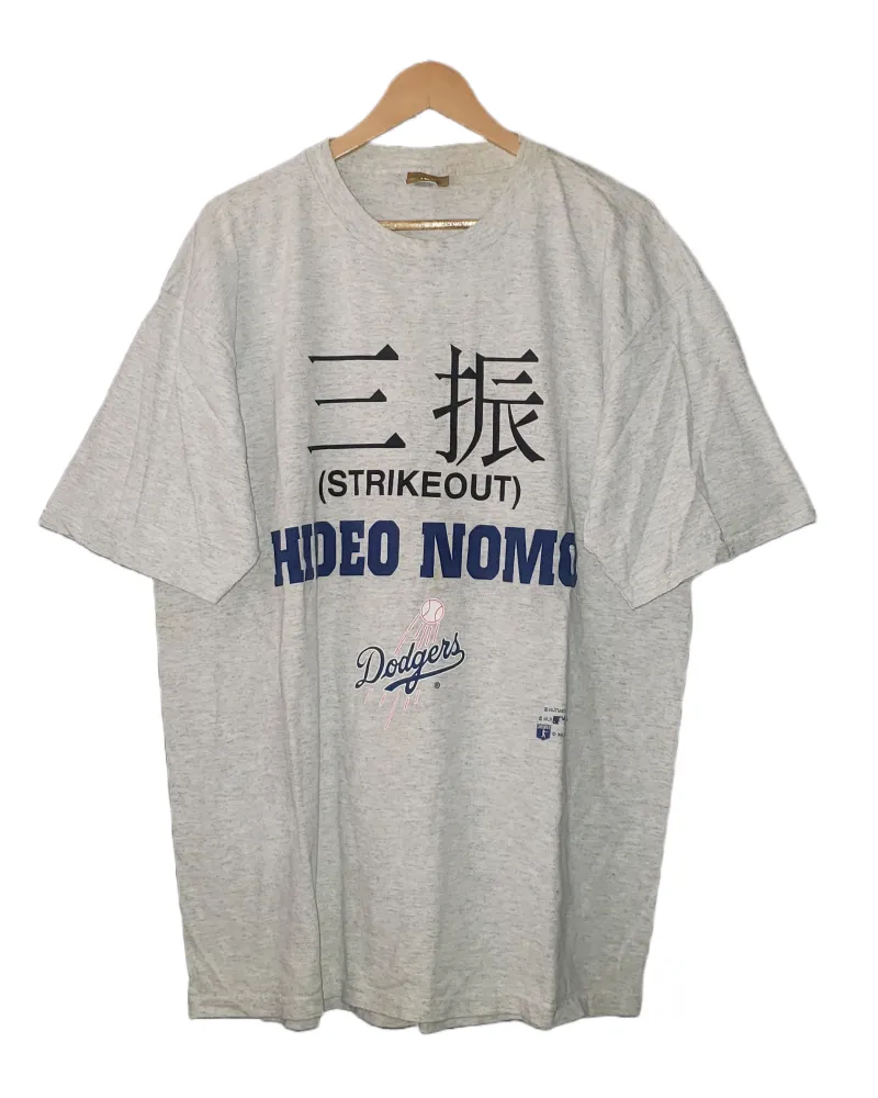 Vintage L.A. Dodgers Hideo Nomo MLB Baseball 1995 T-Shirt XL