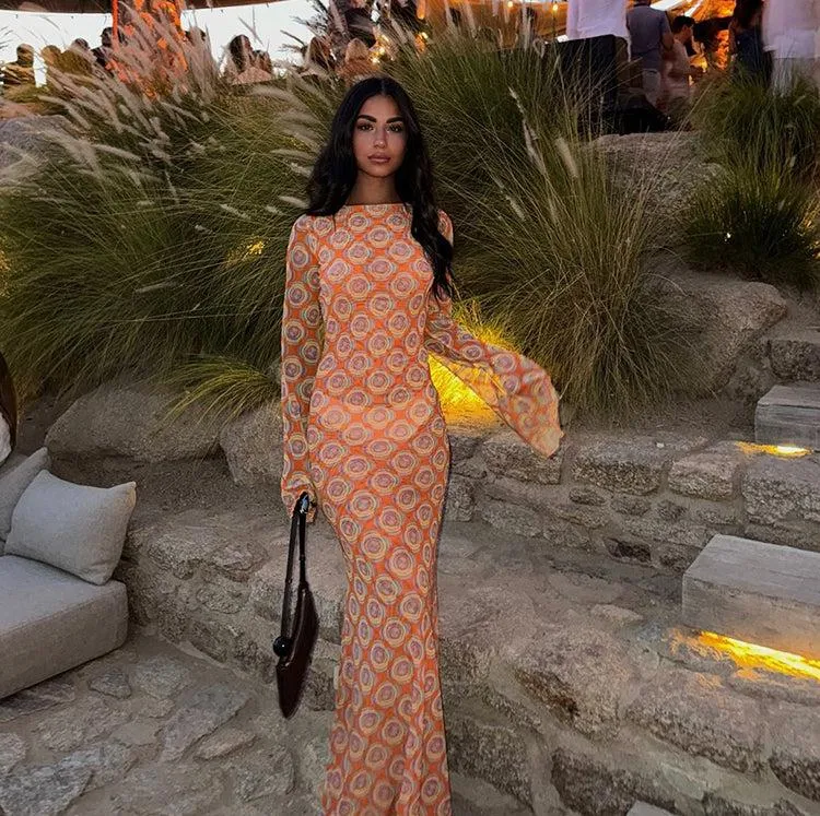 Vvsha Bodhi Printed Maxi Dress