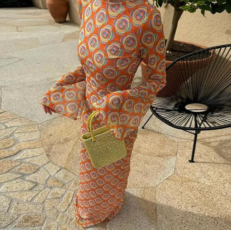 Vvsha Bodhi Printed Maxi Dress
