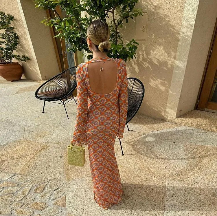 Vvsha Bodhi Printed Maxi Dress