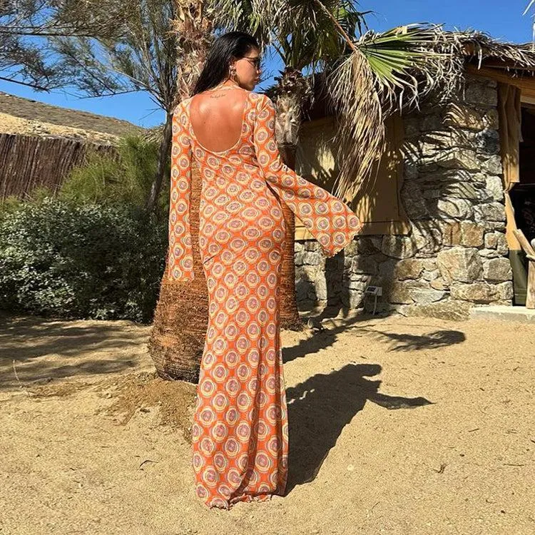 Vvsha Bodhi Printed Maxi Dress