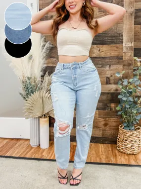 Whitney Distressed Mom Jeans