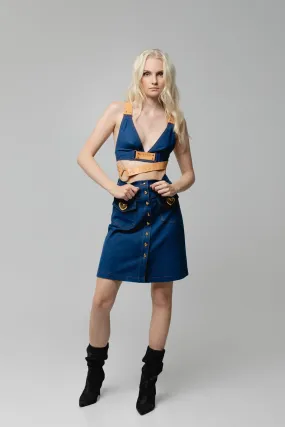 Wild Hearts Denim Skirt