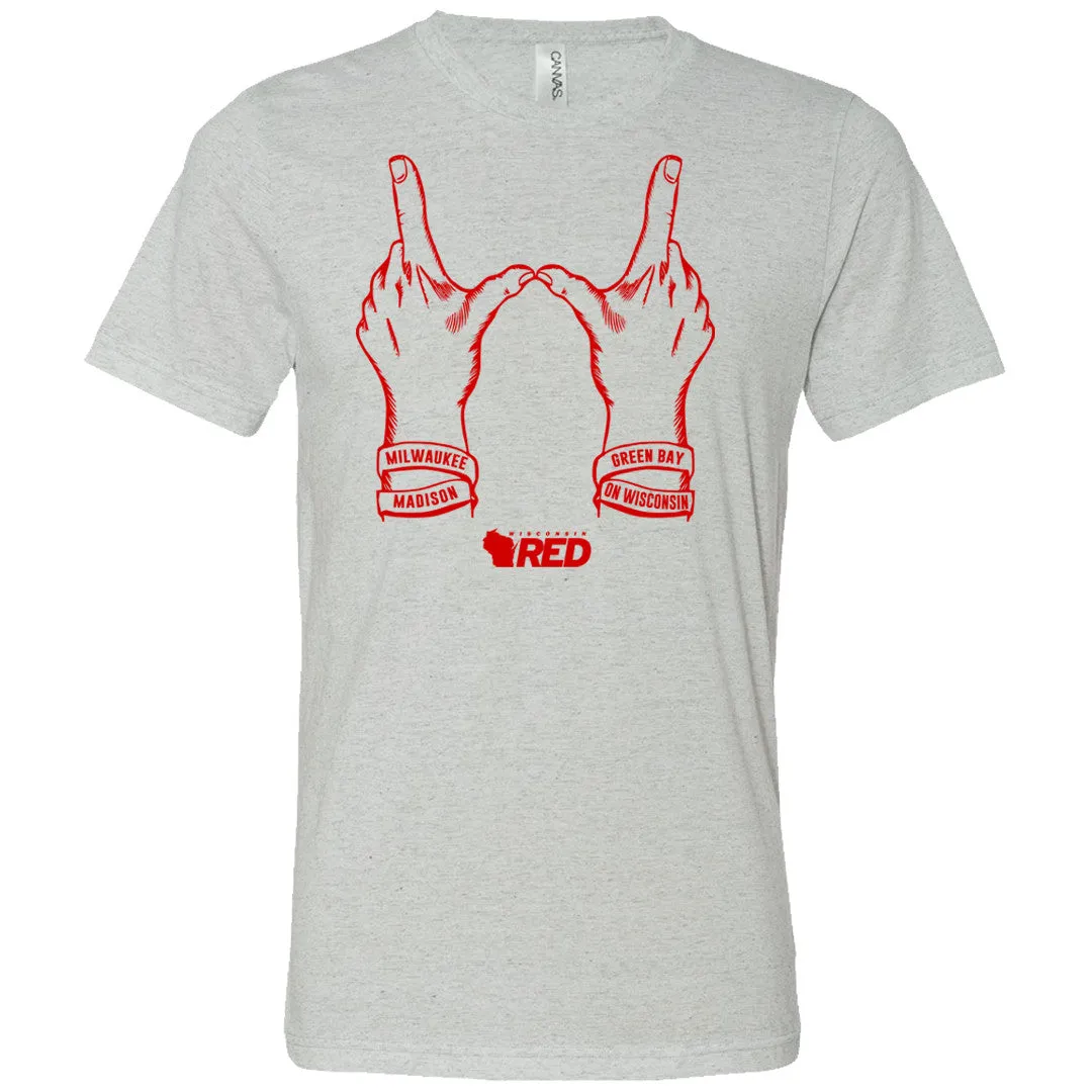 Wisconsin Hands Triblend T-Shirt