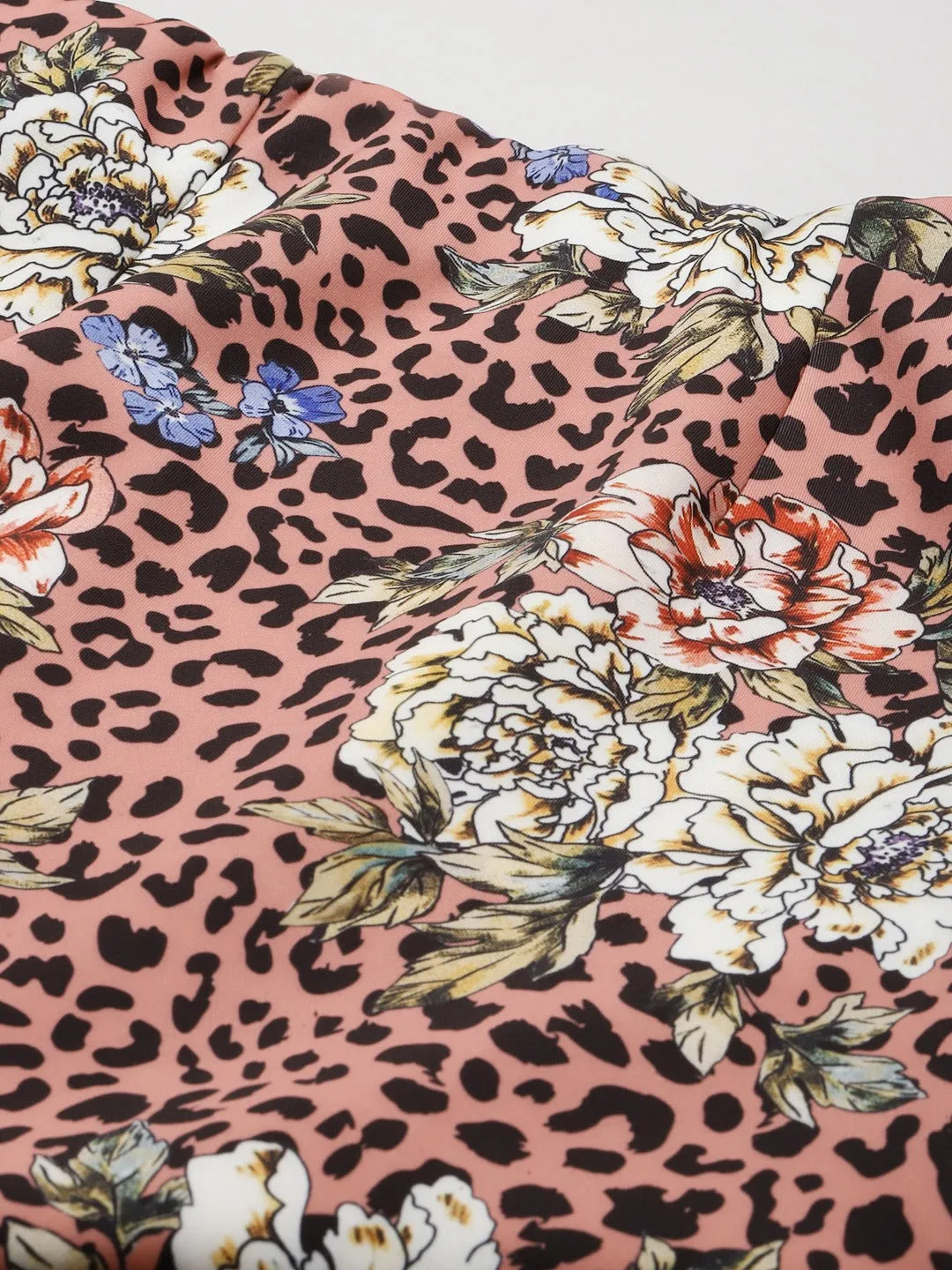 Women Pink Scuba Animal Floral Pencil