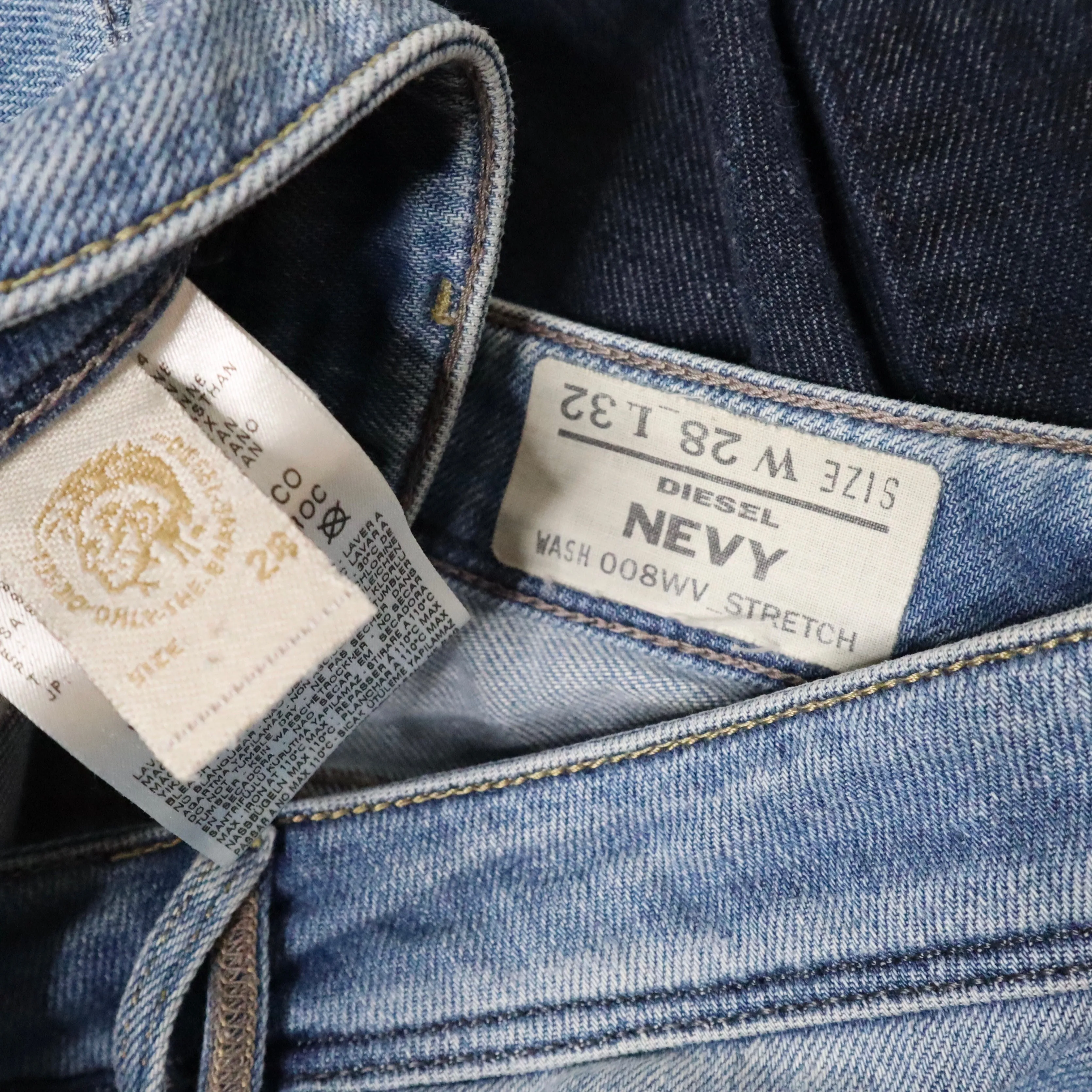 Y2K DIESEL Low Waisted Jeans (S)