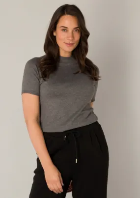 Yest Nanna Top | Grey   Dark Camel