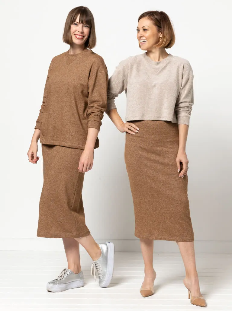 Yoyo Knit Skirt by StyleArc